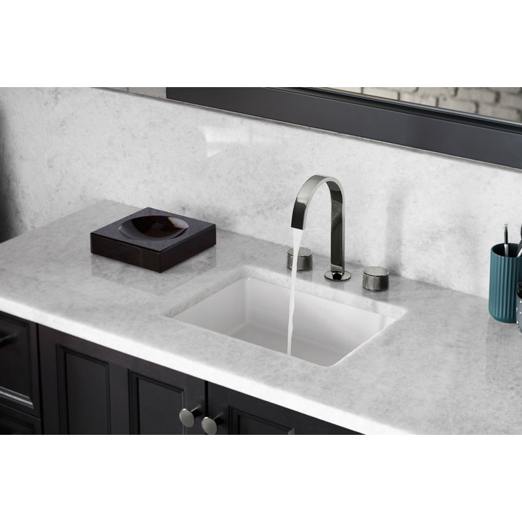 Cashmere Ceramic Rectangular Undermount Bathroom Sink