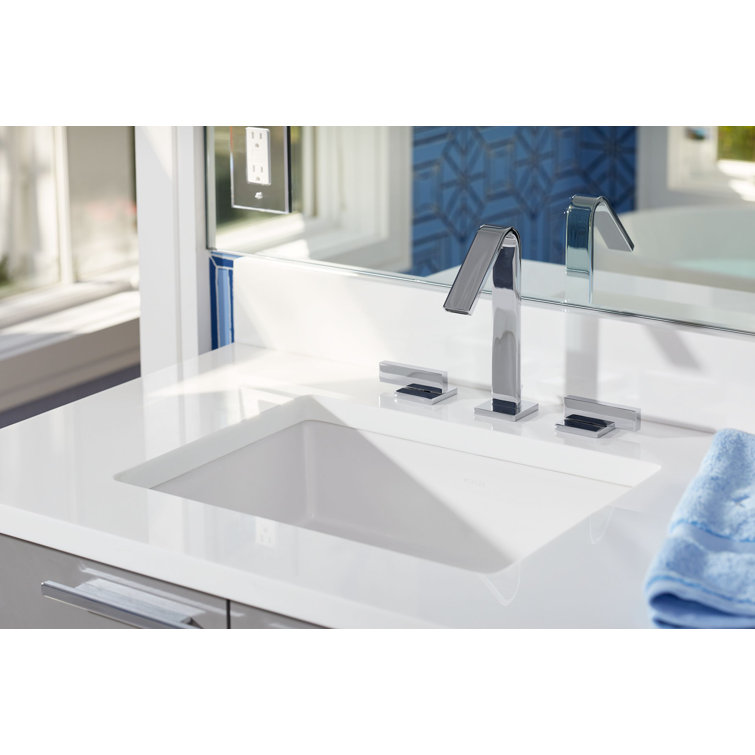 Cashmere Ceramic Rectangular Undermount Bathroom Sink