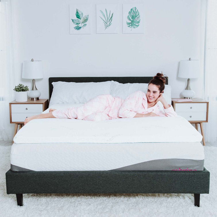 Modway Relax 2" Queen Gel Memory Foam Mattress Topper