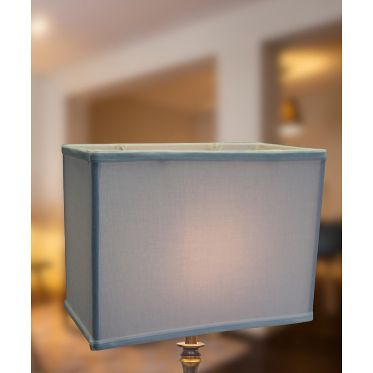 Premium White Linen 12" Rectangular Drum Lamp Shade