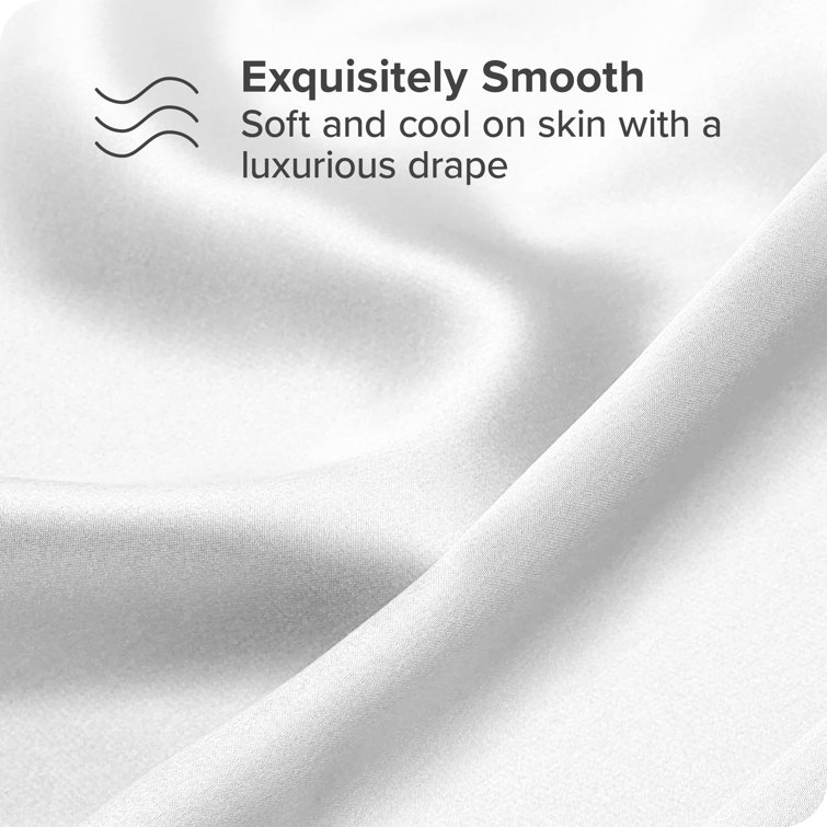 White Standard Mulberry Silk Hypoallergenic Pillowcase