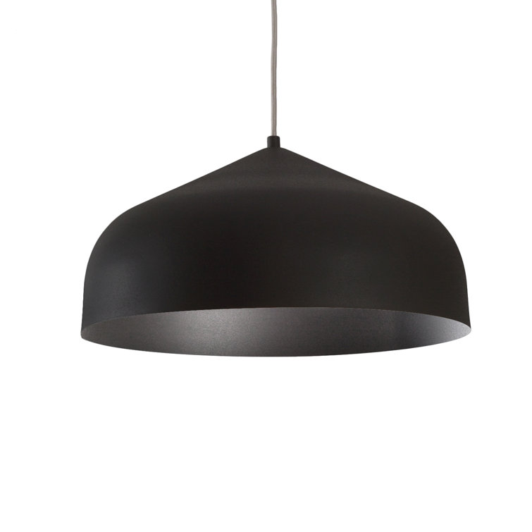 Helena Black Aluminum Single Pendant Light