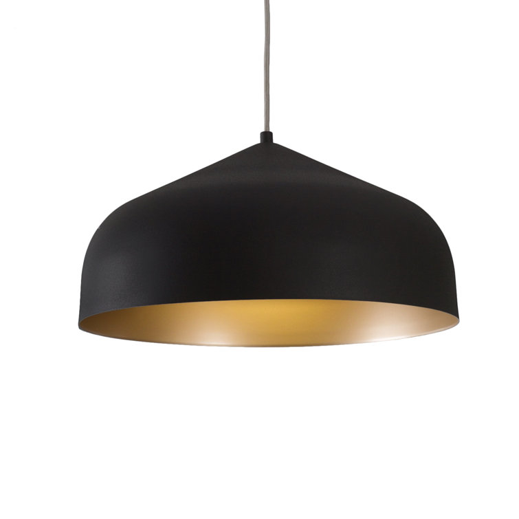 Helena Black and Gold Aluminum Pendant Light