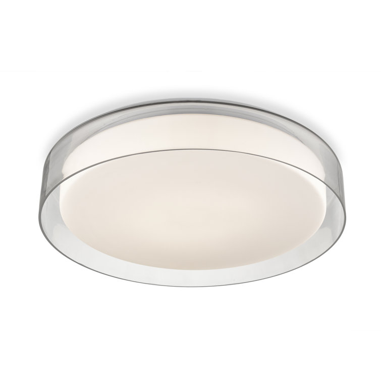 Clear Glass Round LED Flush Mount Light