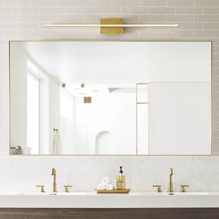 Sleek Nightshade Black LED Bath Bar with Dimmable Acrylic Shade