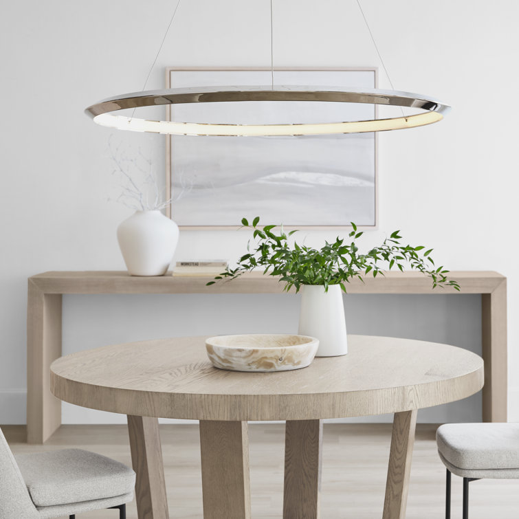 Encircle 48" Bronze LED Chandelier with Crystal Accents