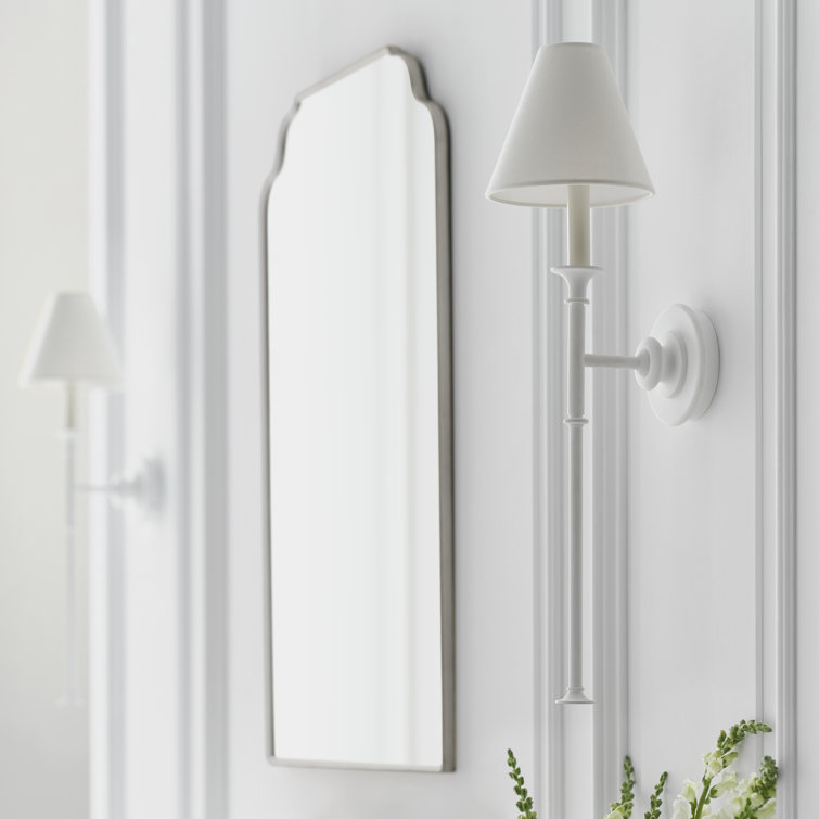 Piaf Plaster White Dimmable Iron LED Wall Sconce