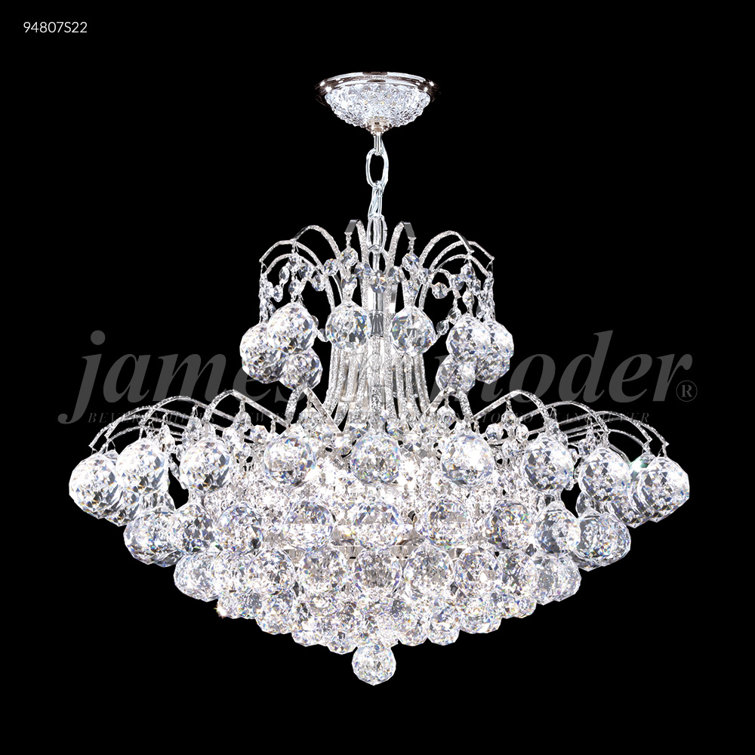 Jacqueline 12-Light Silver Crystal Chandelier