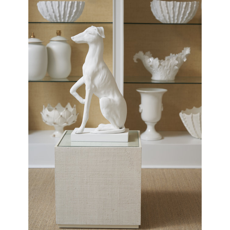 Captiva Natural Wood and Glass Square End Table in Cream