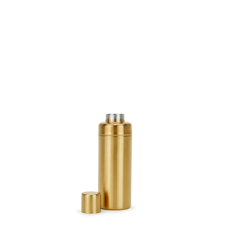 Brass Finish Modern Cocktail Shaker