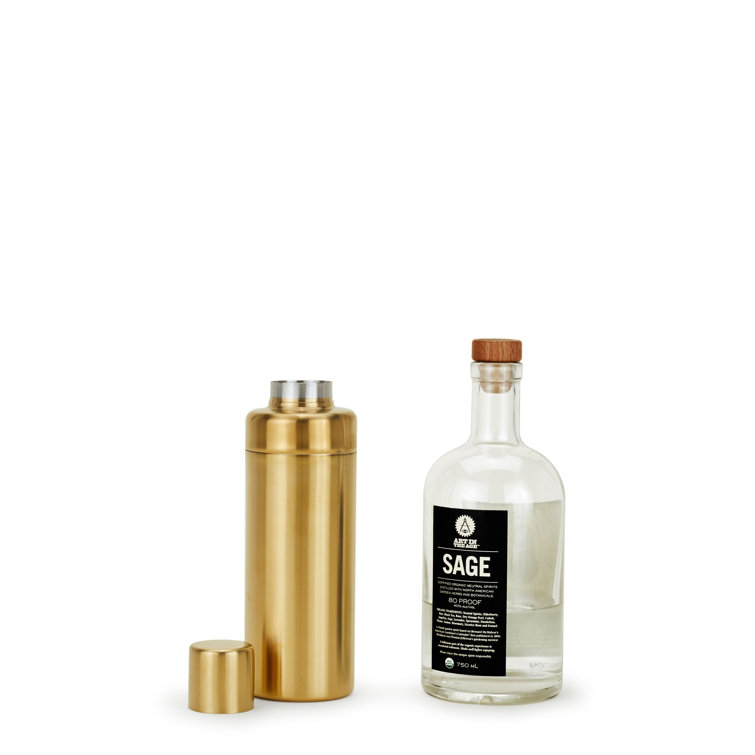Brass Finish Modern Cocktail Shaker