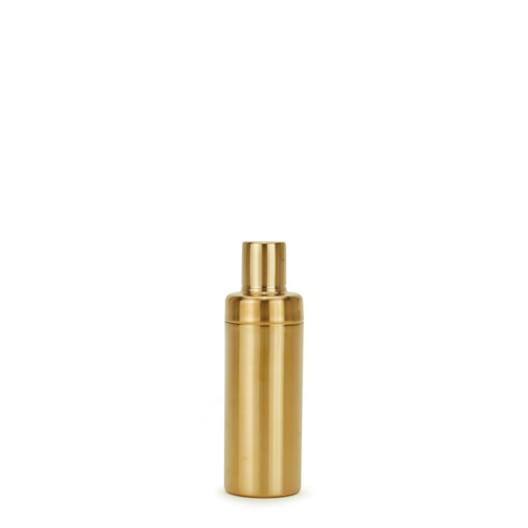 Brass Finish Modern Cocktail Shaker