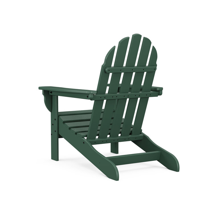 Rainforest Green Polywood Adirondack Chair with Arms