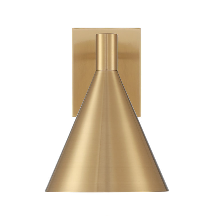 Noble Brass Adjustable Metal Shade Dimmable Sconce