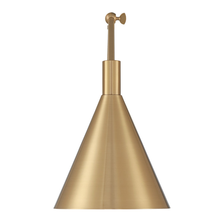 Noble Brass Adjustable Swing Arm Wall Sconce
