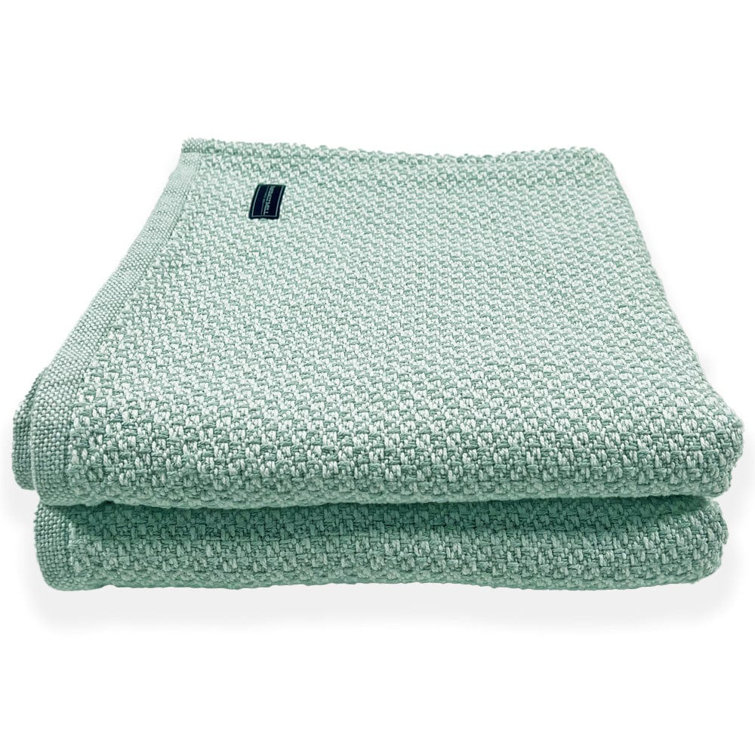 Queen Size Green Cotton Machine Washable Blanket