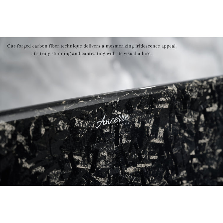 Coesistere 71'' Black Forged Carbon Fiber Freestanding Bathtub