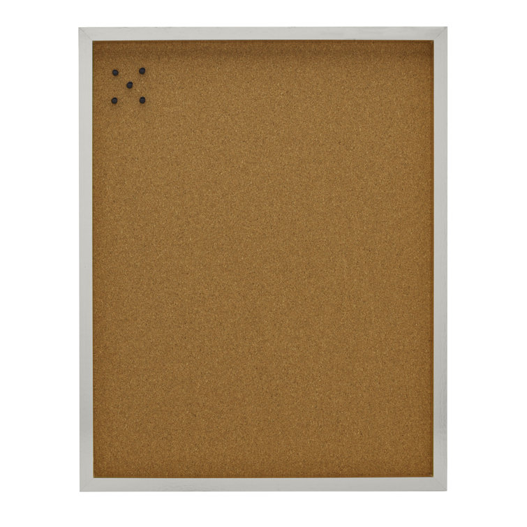 Mikasa Teal Framed Cork Bulletin Board with Tacks