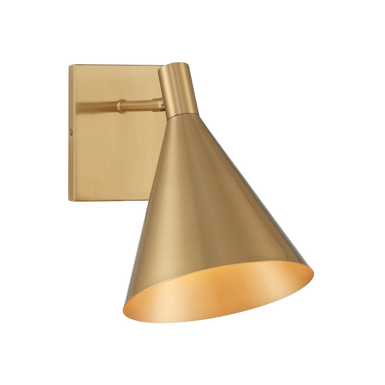 Noble Brass Adjustable Metal Shade Dimmable Sconce