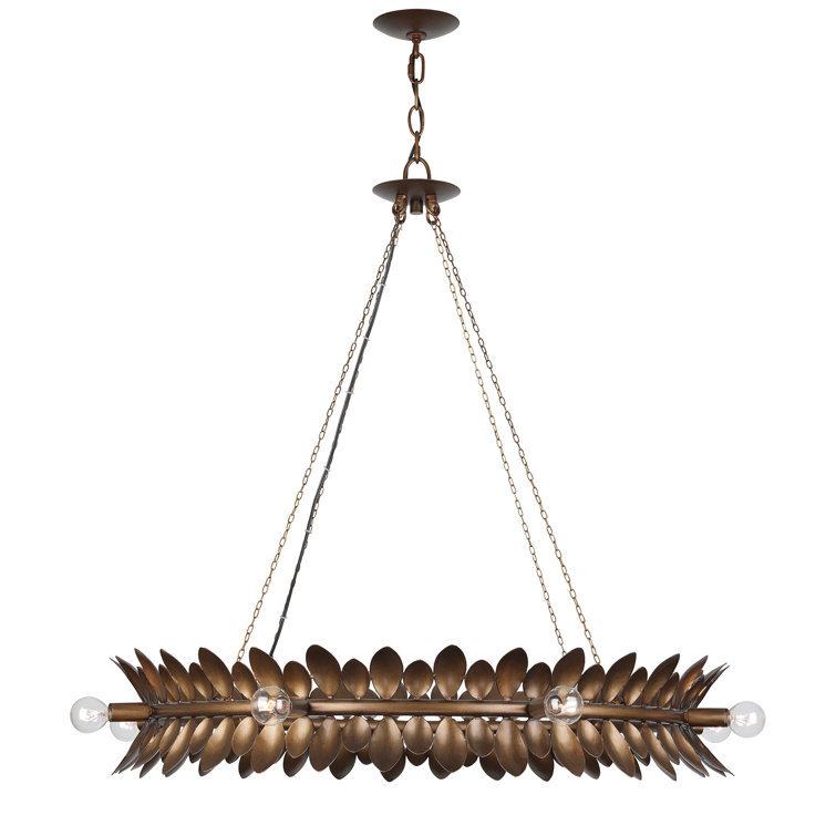 Heiress Patinated Bronze 8-Light Candle Chandelier