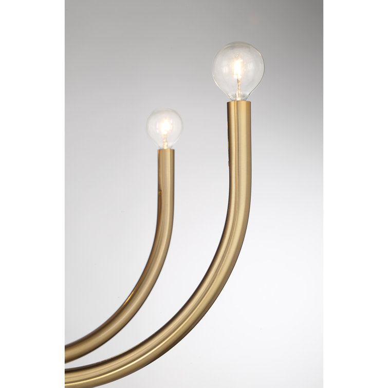 Noble Brass 8-Light Adjustable Chandelier