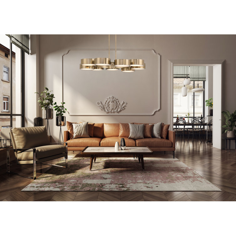 Noble Brass and Crystal 9-Light LED Chandelier
