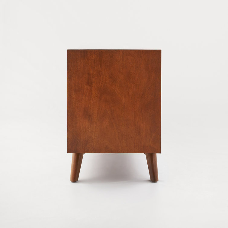 Flynn Transitional Mid-Century 58" Brown Mahogany Sideboard