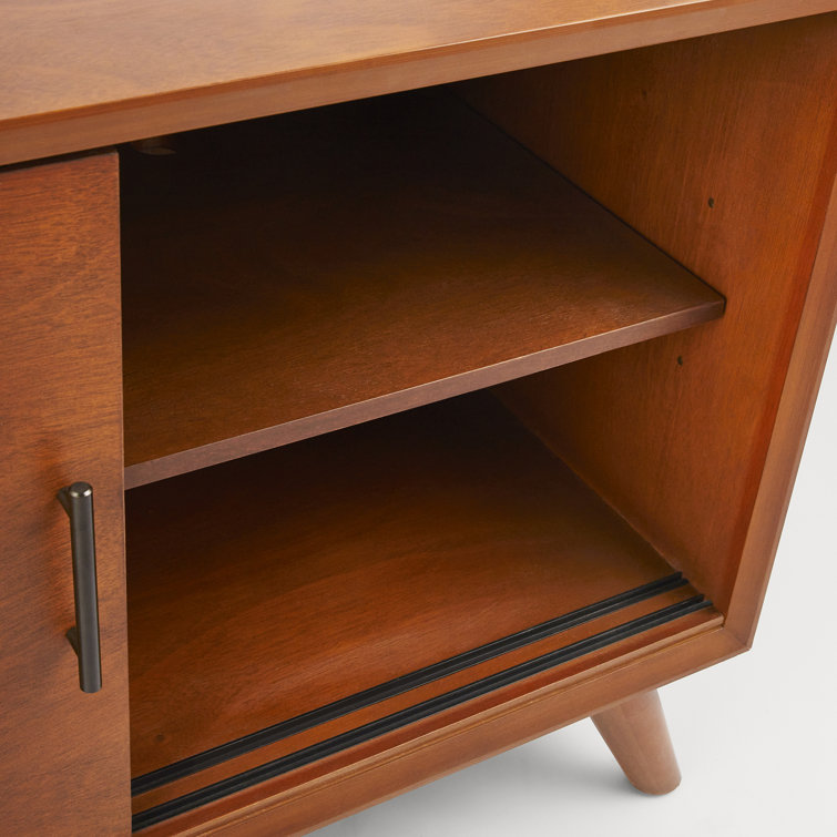 Flynn Transitional Mid-Century 58" Brown Mahogany Sideboard