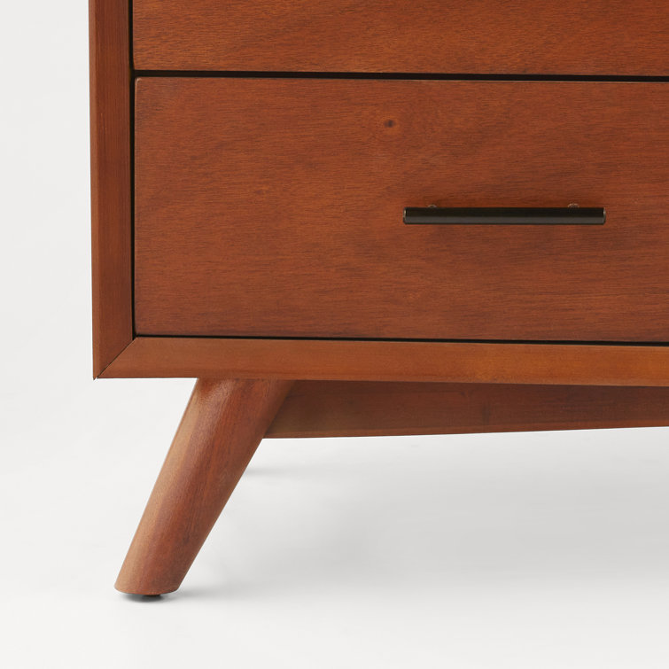Flynn Transitional Mid-Century 58" Brown Mahogany Sideboard