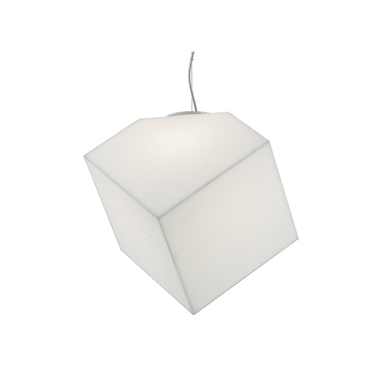 Alessandro White LED Edge Suspension Lamp, 23W, 63" Cord