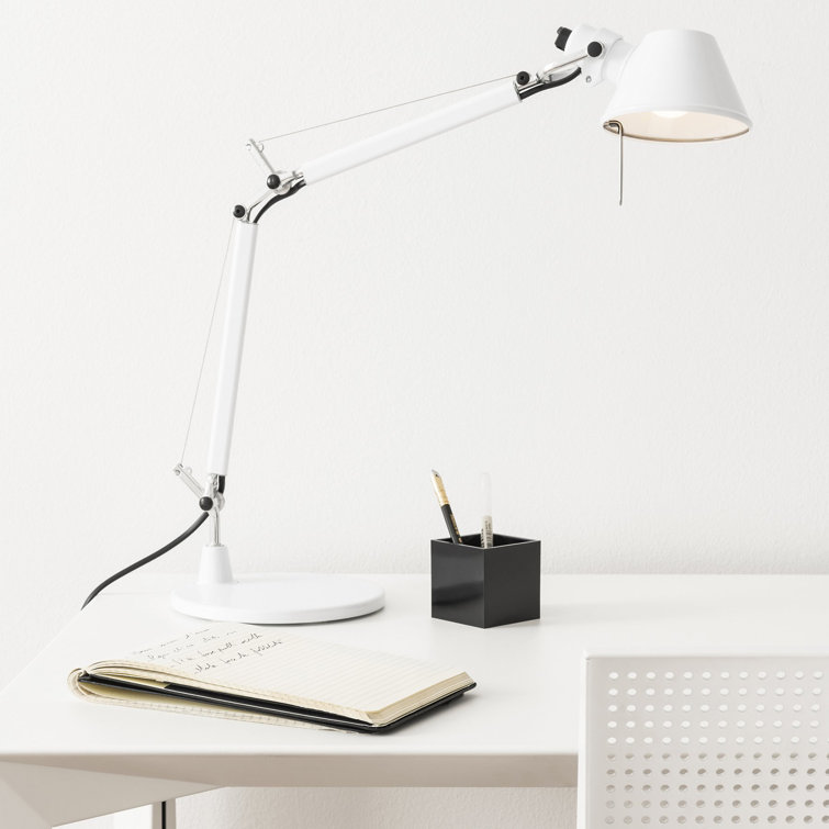 White Adjustable Mini Clip-on Table Lamp