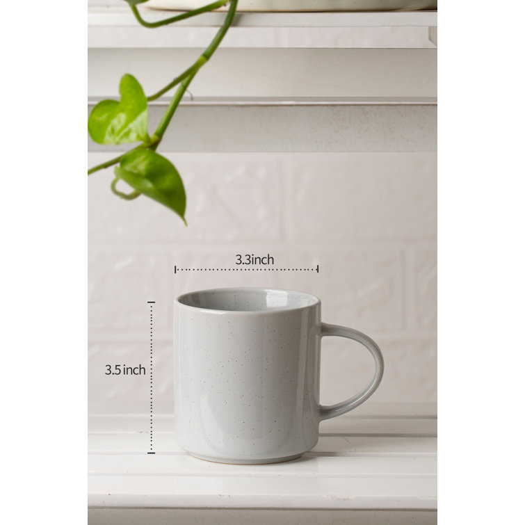 Lior Multicolor Ceramic 14oz Coffee Mug Set