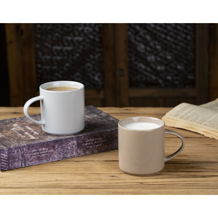 Lior Multicolor Ceramic 14oz Coffee Mug Set