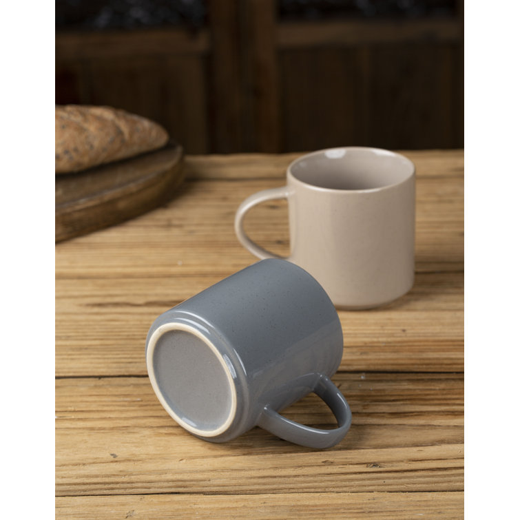 Lior Multicolor Ceramic 14oz Coffee Mug Set