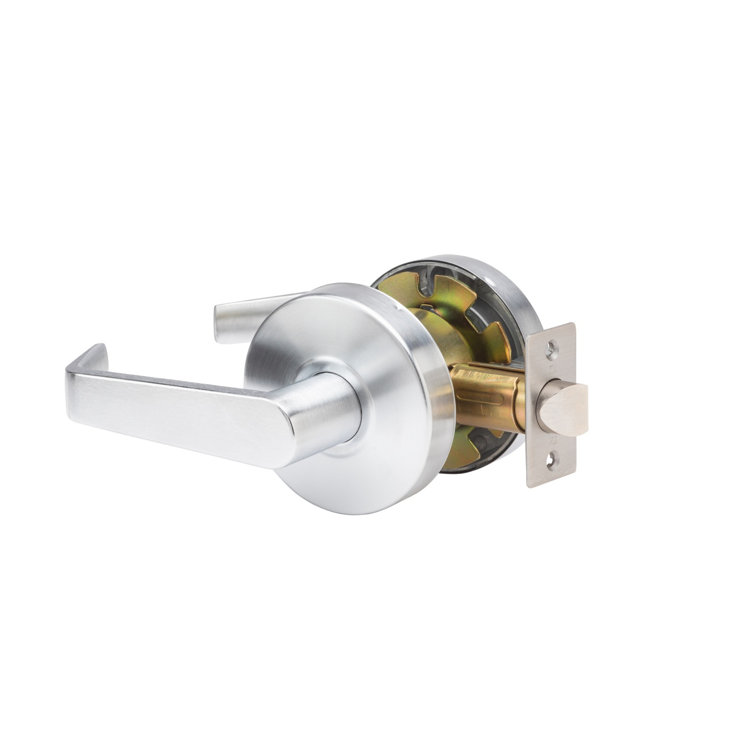 Eiffel Brushed Chrome Cylindrical Passage Door Handle with Clutch Function