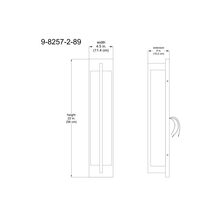 Matte Black and White Fabric 2-Light Dimmable Sconce