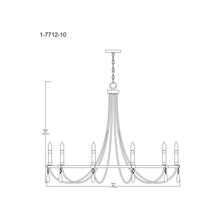 Mayfair 10-Light Warm Brass and Chrome Crystal Chandelier