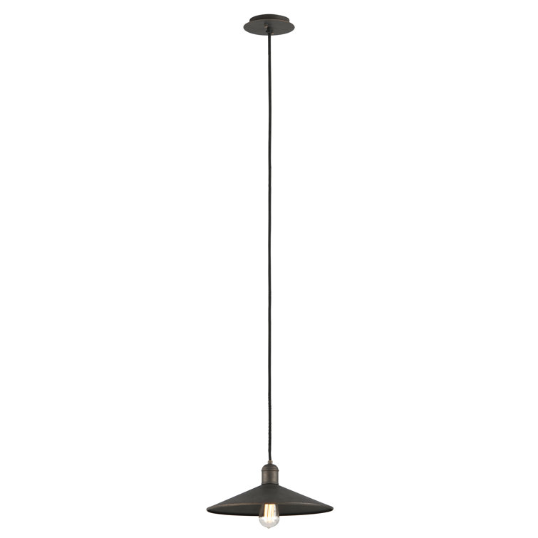 Vintage Bronze Mini Pendant Light with Glass Shade
