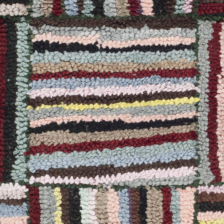 Multicolor Hand-Tufted Wool and Cotton 6' x 9' Area Rug