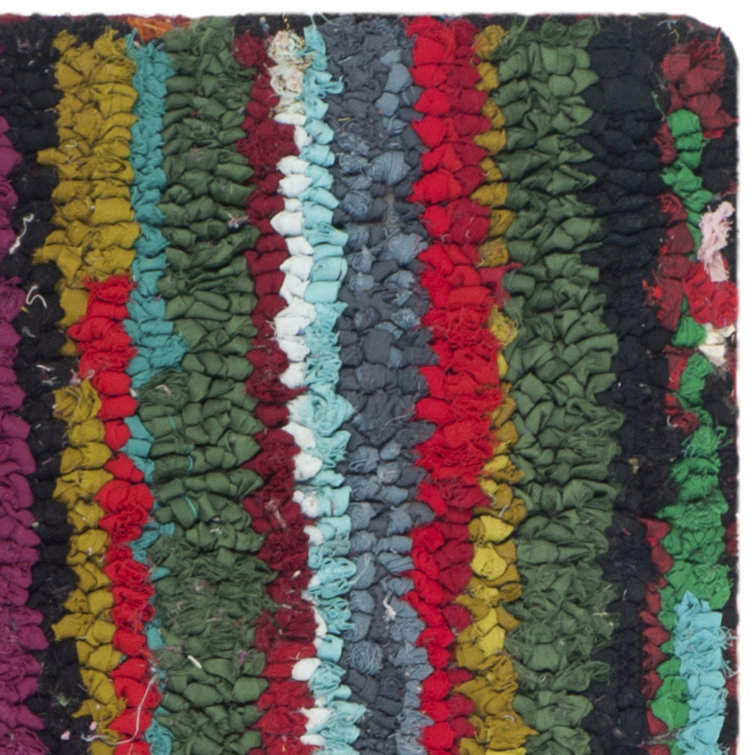 Multicolor Hand-Tufted Wool and Cotton 6' x 9' Area Rug