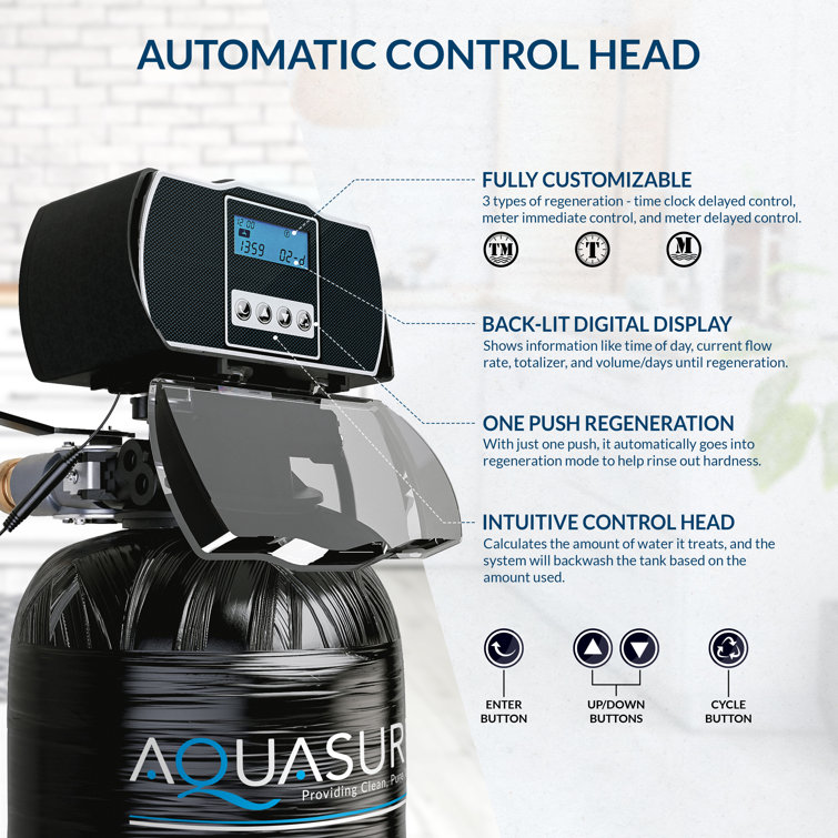 Aquasure Harmony Series 32,000 Grain Black Water Softener