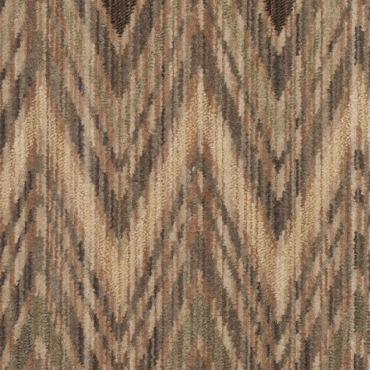 Geometric Gray Synthetic 8' x 10' Easy Care Area Rug
