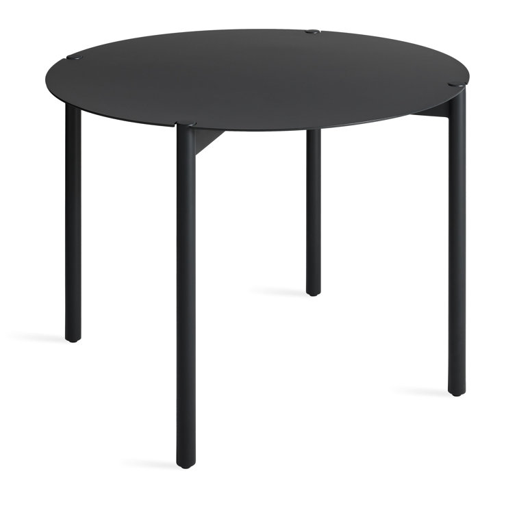 Oblivion Black Round Metal Dining Table