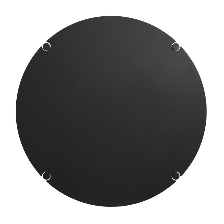 Oblivion Black Round Metal Dining Table