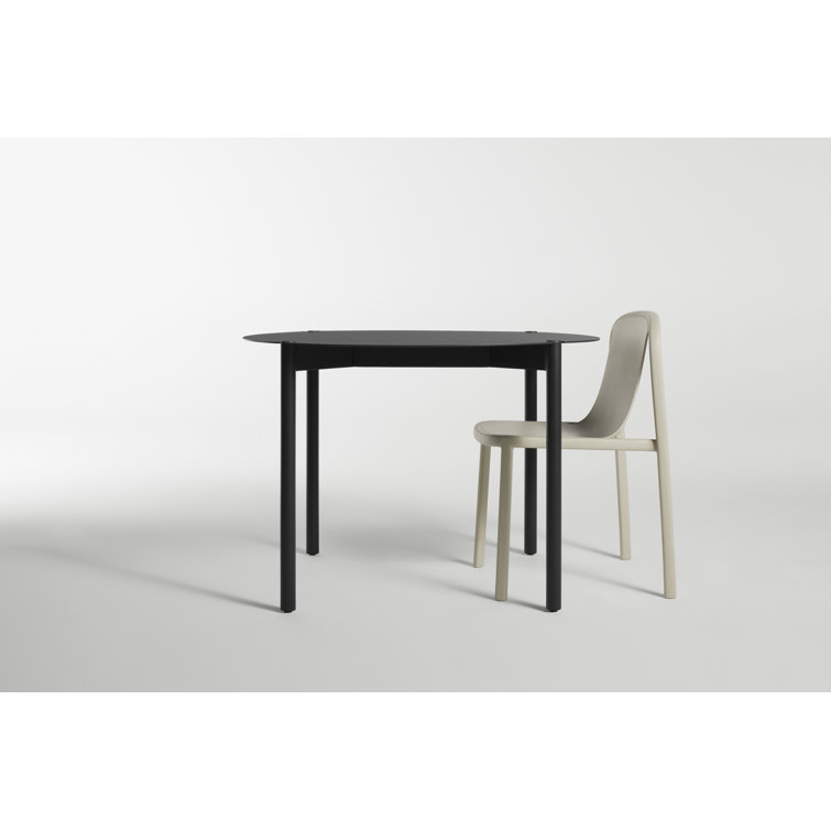 Oblivion Black Round Metal Dining Table