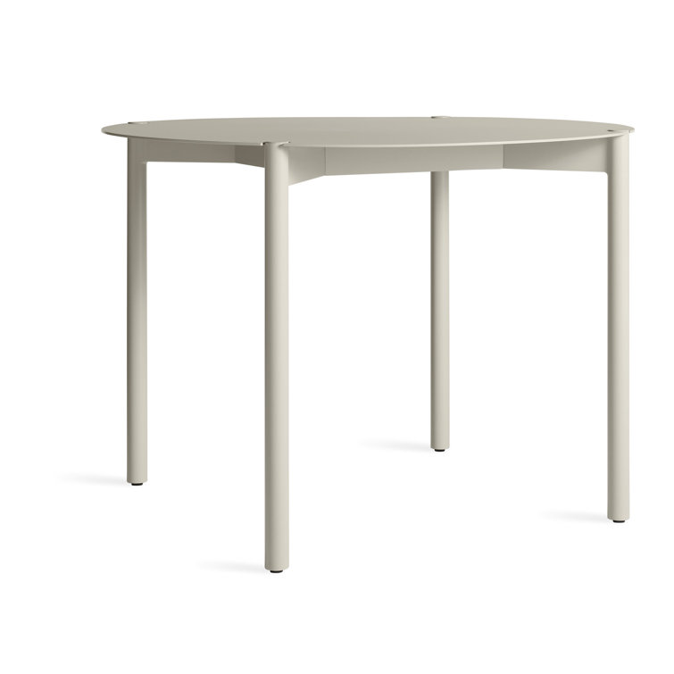 Putty Round Contemporary Metal Dining Table