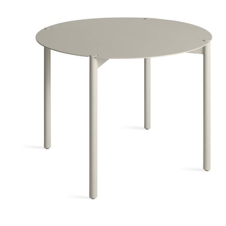 Putty Round Contemporary Metal Dining Table