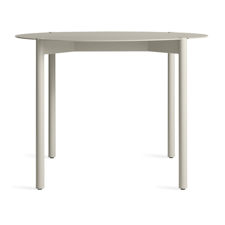 Putty Round Contemporary Metal Dining Table