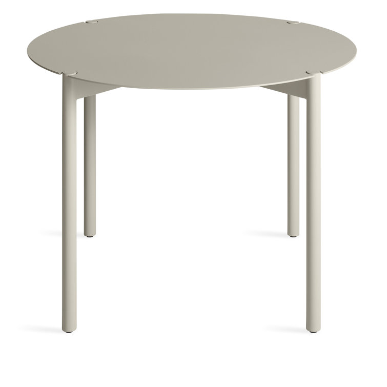Putty Round Contemporary Metal Dining Table