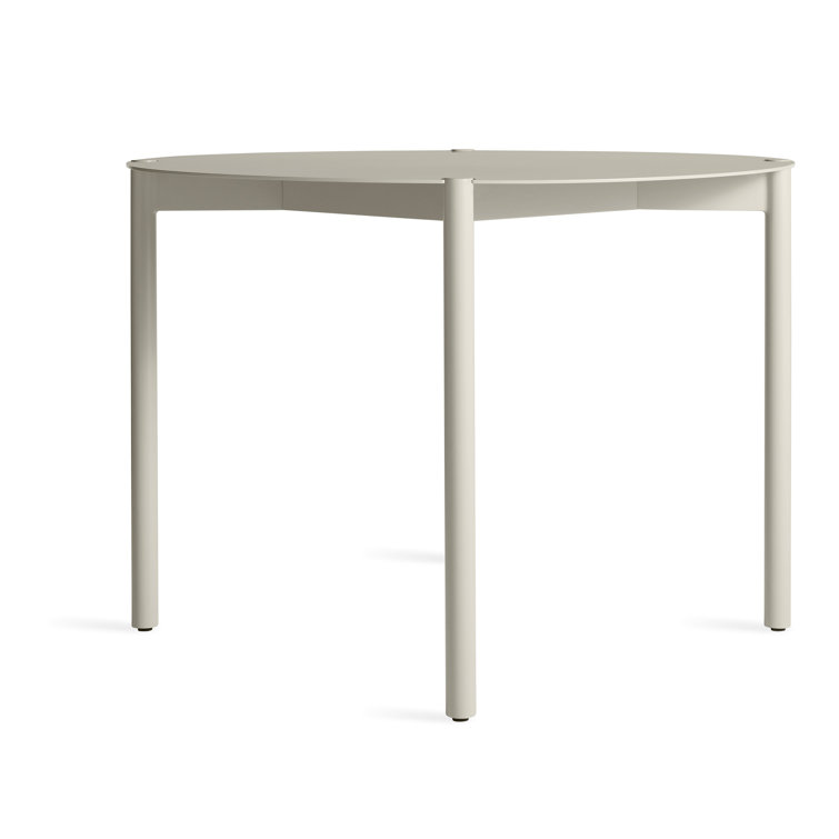 Putty Round Contemporary Metal Dining Table